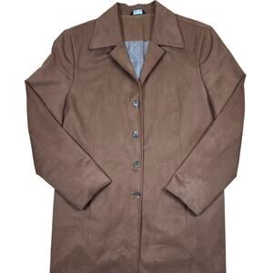 Vintage Norm Thompson Women’s Brown Suede Coat M